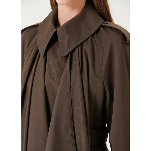 $4790 NWT Alexander McQueen Double-Breasted Draped Belted Runway Trench Coat - Picture 7 of 16